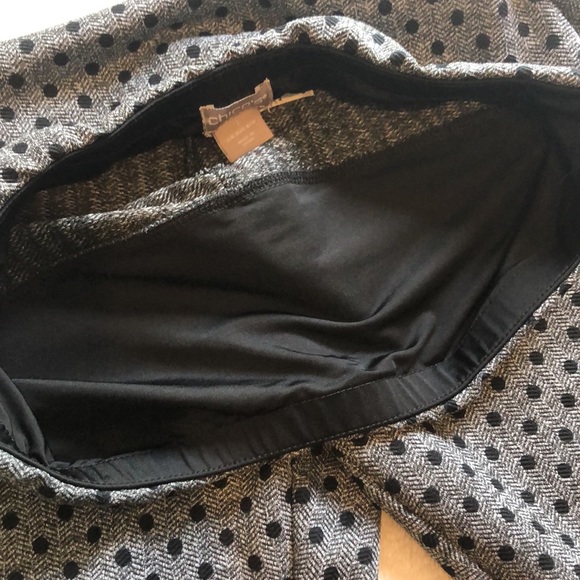 Chico Zenergy Leggings. EUC Gray w/ Black dots. Size 1 or 8/10. Cute! - Picture 5 of 6
